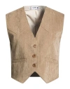 Please Woman Tailored Vest Sand Size S Polyester, Elastane In Multi