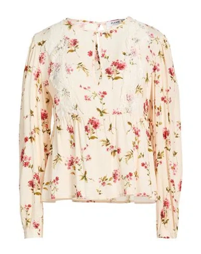 Please Woman Top Apricot Size S Viscose In Neutral
