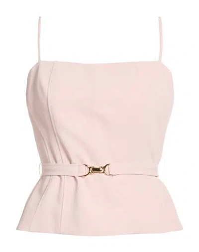 Please Woman Top Light Pink Size M Polyester, Elastane