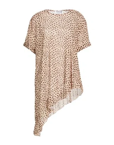 Please Woman Top Sand Size S Polyester In Brown
