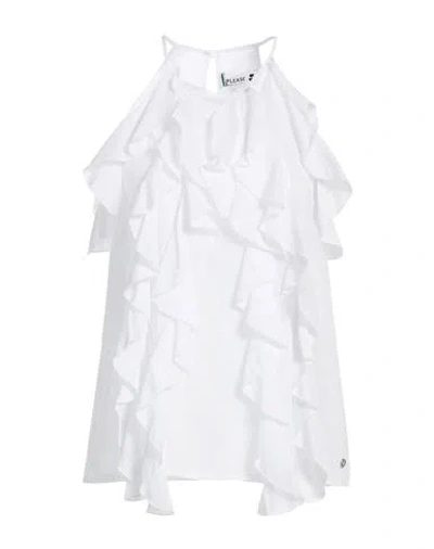 Please Woman Top White Size S Cotton