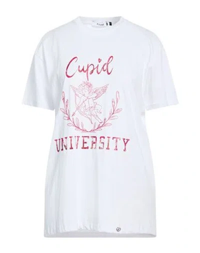Please Woman T-shirt White Size S Cotton