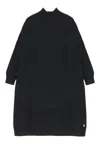 Please Women's Long Neck Sweater Soft Fit  In Black