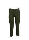 Please Women's Trousers  P66mcfan3n Green In Black