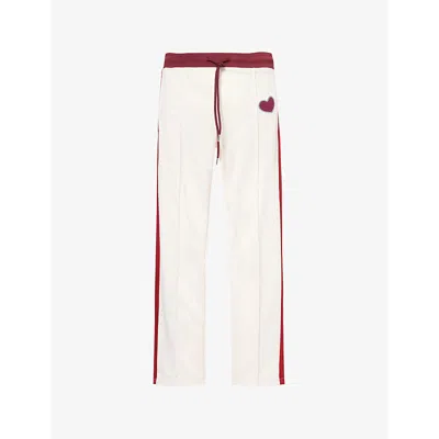 Pleasing Mens Red Duo Tone Woven Trousers
