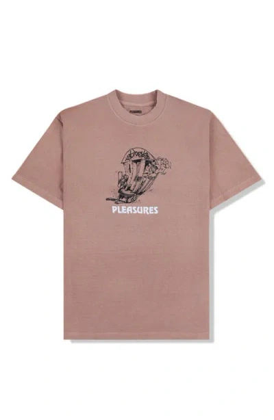 Pleasures 9th Street Graphic T-shirt In Rose Quartz