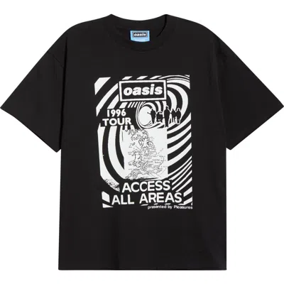 Pleasures All Access Graphic T-shirt In Black
