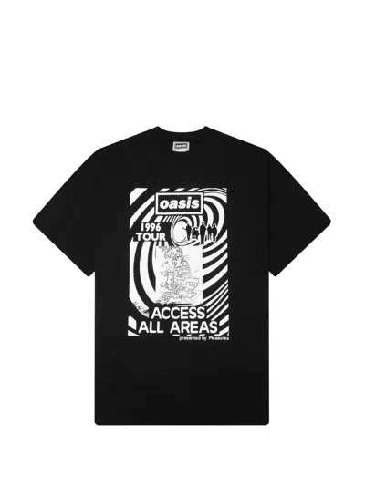 Pleasures All Access Graphic-print T-shirt In Black