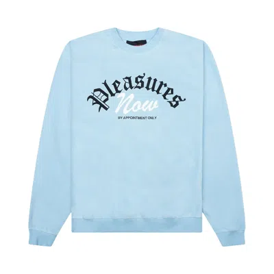 Pre-owned Pleasures Appointment Fleece Crewneck 'slate' | Grey | Men's Size Xxl In Gray