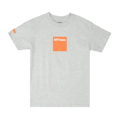 Pre-owned Pleasures Art News T-shirt 'heather Grey'
