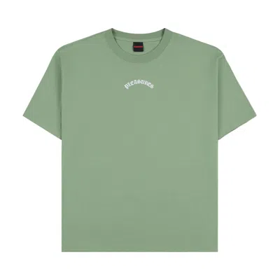 Pre-owned Pleasures Athor T-shirt 'sage' | Green | Men's Size Xxl
