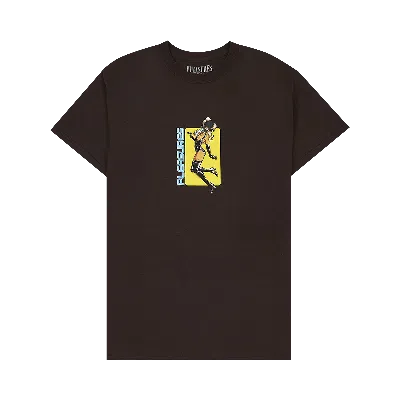 Pre-owned Pleasures Baked T-shirt 'chocolate' In Brown
