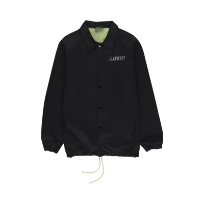Pre-owned Pleasures Bended Coach Jacket 'black'