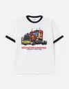 Pleasures Big Load Cotton Ringer T-shirt In White