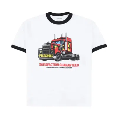 Pre-owned Pleasures Big Load Ringer T-shirt 'white' | Men's Size M