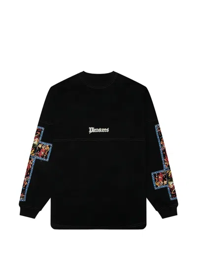 Pleasures Blasphemy Long Sleeve T-shirt In Black