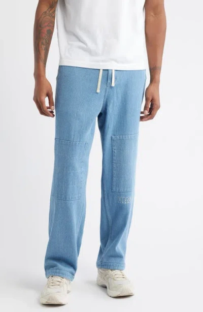 Pleasures Blitz Wide Leg Jeans In Blue