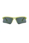 Pleasures Boiler Room Active Sunglasses In Green