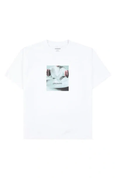 Pleasures Breakfast Graphic T-shirt In White