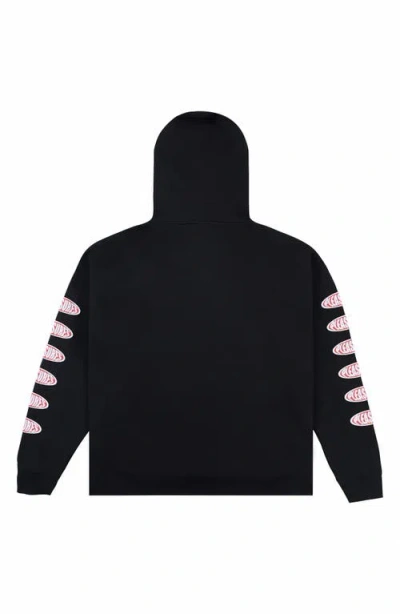 Pleasures Bubble Logo Hoodie In Black