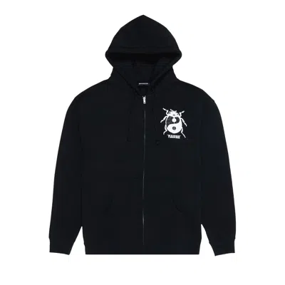 Pre-owned Pleasures Bug Zip Up Hoodie 'black' | Men's Size S