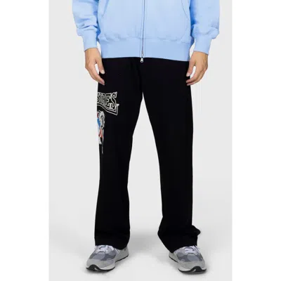 Pleasures Bulldog Cotton Sweatpants In Black