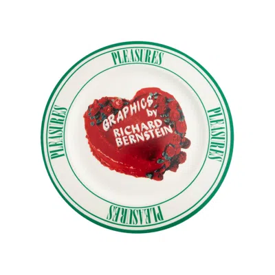 Pre-owned Pleasures Cake Plate 'natural' | Cream | Men's Size Onesize In White