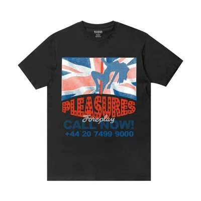 Pre-owned Pleasures Call Now T-shirt 'black'