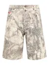 Pleasures Canvas Hunt Shorts In Neutral