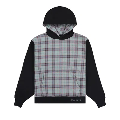 Pre-owned Pleasures Career Contrast Plaid Hoodie 'black' | Men's Size M