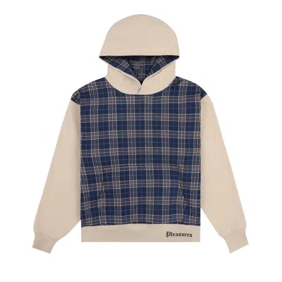 Pre-owned Pleasures Career Contrast Plaid Hoodie 'tan' | Men's Size M