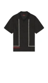 Pleasures Chain Button Up Shirt In Black
