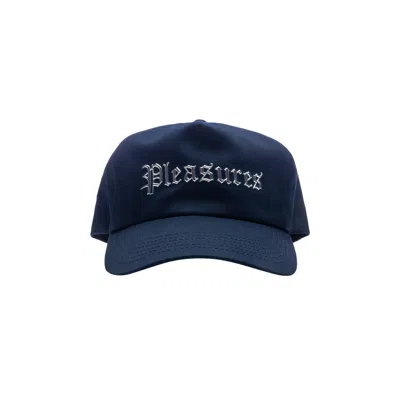 Pre-owned Pleasures Chrome Snapback 'navy' In Blue