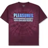 Pleasures Civilized Cotton Graphic T-shirt In Burgundy