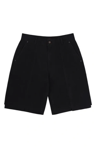 Pleasures Clash Works Cotton Shorts In Black