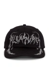 Pleasures Claws Embroidered Adjustable Baseball Cap In Black