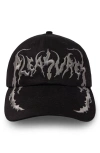 Pleasures Claws Embroidered Adjustable Baseball Cap In Black