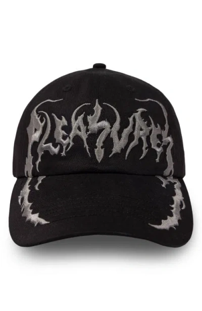 Pleasures Claws Embroidered Adjustable Baseball Cap In Black
