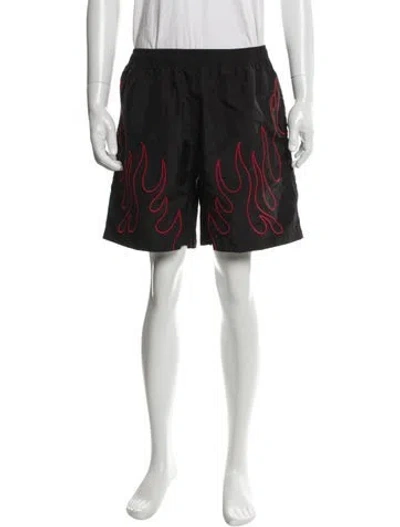 Pre-owned Pleasures Colorblock Pattern Jogger Shorts In Black