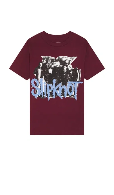 Pleasures Compass T-shirt In Burgundy
