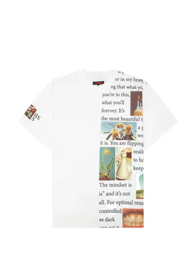 Pleasures Connection Graphic T-shirt In White