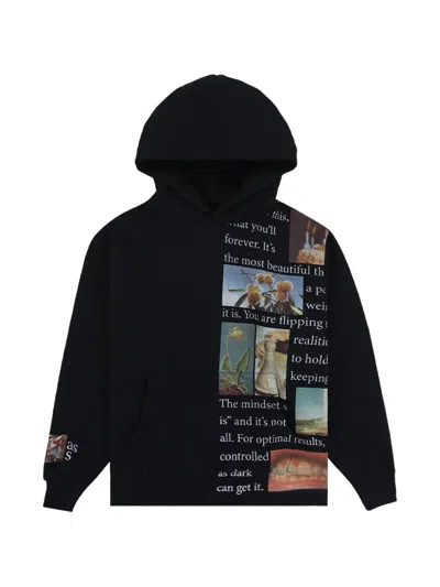 Pleasures Connection Graphic-print Hoodie In Black