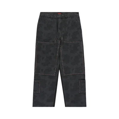 Pre-owned Pleasures Cowhide Double Knee Work Pant 'black' | Men's Size 32