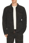 Pleasures Cowhide Work Jacket In Gray