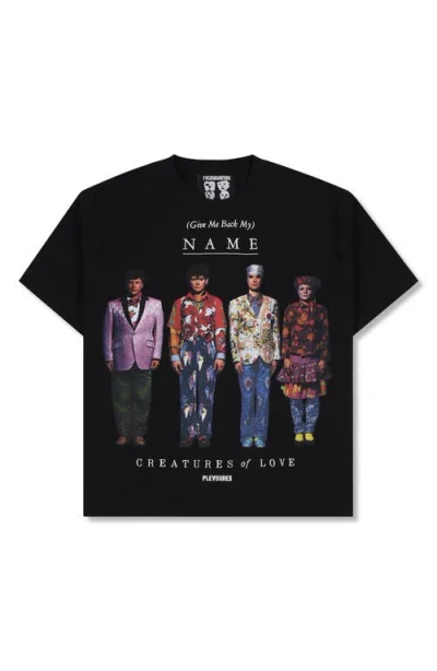 Pleasures Creatures Heavyweight Graphic T-shirt In Black