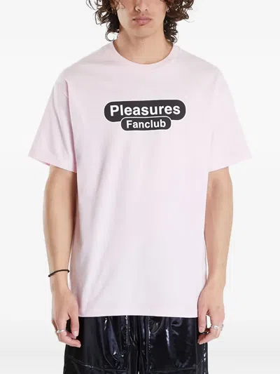 Pleasures Crew-neck Cotton T-shirt In Pink