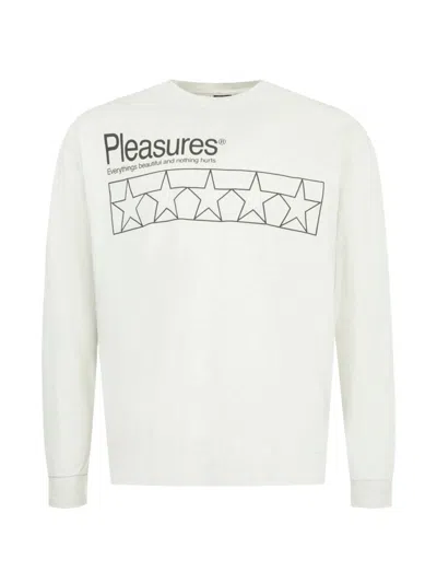Pleasures Crew-neck T-shirt In White