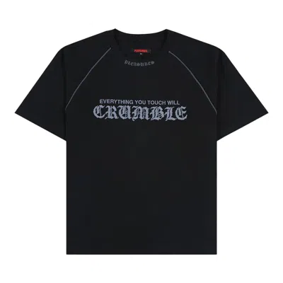 Pre-owned Pleasures Crumble Heavyweight Raglan Tee 'black' | Men's Size L