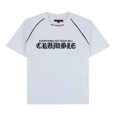 Pre-owned Pleasures Crumble Heavyweight Raglan Tee 'white' | Men's Size Xxl