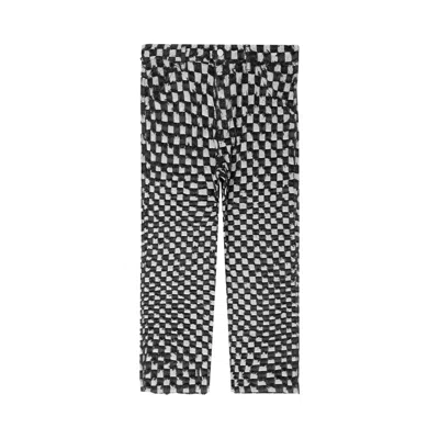 Pre-owned Pleasures Curfew Checker Work Pants 'black' | Men's Size 34